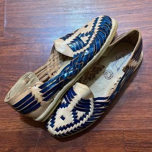 Leather huaraches from Mexico